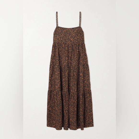 Matteau Floral-print tiered cotton-poplin maxi dress - Picture 2 of 10